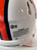 Patrick Surtain II Autographed/Inscribed "Go Broncos" Pro Snowcapped Helmet BAS