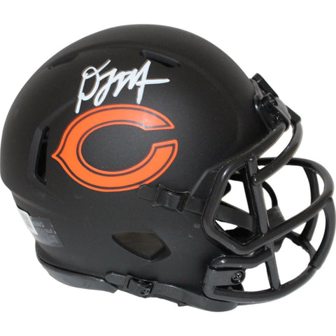 DJ Moore Autographed/Signed Chicago Bears Eclipse Mini Helmet Beckett 43852