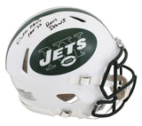 Jets Darrelle Revis 2x Insc Signed 98-18 TB F/S Speed Proline Helmet W/ Case BAS