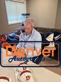 John Elway Autographed/Signed Denver Broncos 23 Alt Mini Helmet Beckett 50190