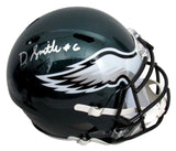 DeVonta Smith Signed/Auto Eagles Speed Replica Full Size Helmet JSA 162900