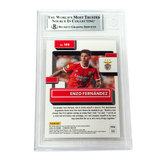 Enzo Fernandez Signed 2022-23 Panini Donruss Red /99 Rookie - Beckett Witness