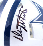 Danny White Autographed Dallas Cowboys Speed Mini Helmet - Beckett W Hologram