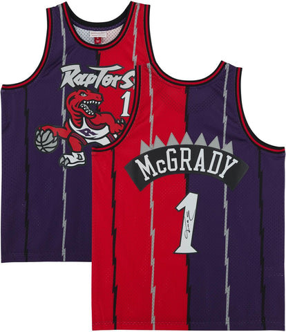 Tracy McGrady Raptors Signed Split Mitchell & Ness 1998-1999 Swingman Jersey