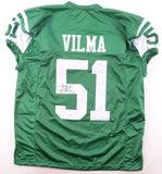 Jonathan Vilma Signed New York Jets Pro Cut Jersey (JSA) 3xPro Bowl Linebacker