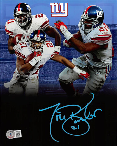Giants Tiki Barber Authentic Signed 8x10 Photo Autographed BAS #AD77040