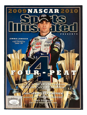 Jimmie Johnson Signed NASCAR 2009 Sports Illustrated Magazine JSA