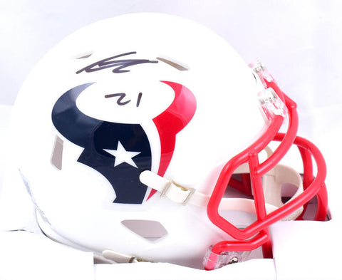 Steven Nelson Autographed Texans Flat White Speed Mini Helmet-Beckett W Hologram