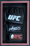 Amanda Nunes Signed UFC Fight Glove w/ 8x10 Rousey Photo In Shadowbox JSA QR