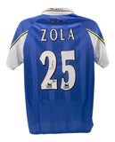 Gianfranco Zola Signed Chelsea Football Club Jersey (Beckett) Forward 1996-2003