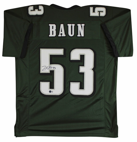 Zack Baun Authentic Signed Green Pro Style Jersey Autographed BAS Witnessed