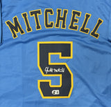 Brewers GARRETT MITCHELL Signed Custom Replica Alt Jersey AUTO - BAS