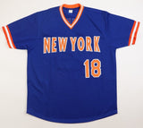 Darryl Strawberry Signed Mets Jersey (PSA COA) 3xNew York World Series Champion