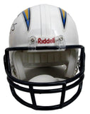 Antonio Gates HOF Signed/Auto Chargers White Mini Football Helmet Beckett 213361