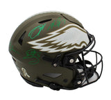 Multi Player Signed Philadelphia Eagles Speed Flex Authentic STS Helmet -4 Sign