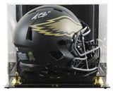 Eagles A.J. Brown Signed STS IV F/S Speed Proline Helmet W/ Case BAS Wit