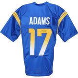 Davante Adams Autographed/Signed Pro Style XL Blue Jersey Beckett Witness 53724