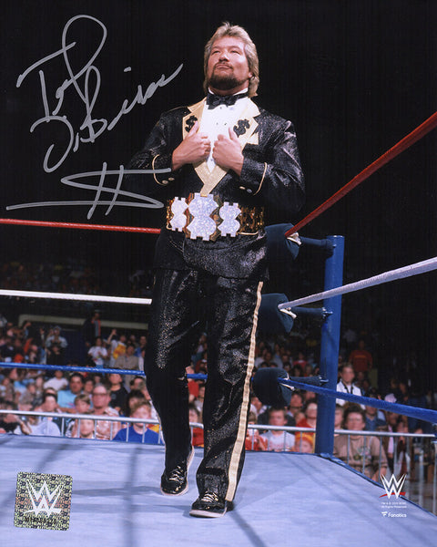 Ted DiBiase Signed WWE The Million Dollar Man Wrestling 8x10 Photo -SCHWARTZ COA