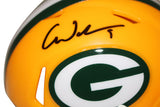 Christian Watson Autographed Green Bay Packers Speed Mini Helmet BAS 38203