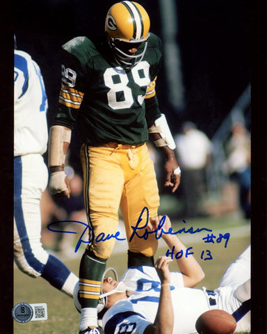 Dave Robinson Autographed/Signed Green Bay Packers 8x10 Photo Beckett 59488