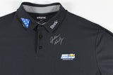 John Daly Signed Match Worn Black Folds Of Honor Etonic Polo Shirt BAS #BH00354