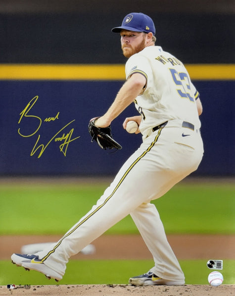 Brewers All Star Pitcher BRANDON WOODRUFF Signed 16x20 Photo #2 AUTO - BAS