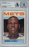 George Altman Autographed 1964 Topps #95 Trading Card Beckett 10 Slab 38440