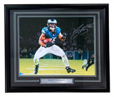 Saquon Barkley Signed Framed 16x20 Philadelphia Eagles Photo 2 BAS ITP