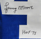 Lenny Moore HOF Autographed Baltimore Colts Custom Football Jersey JSA