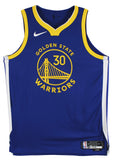 Stephen Curry "Finals MVP" Signed Blue Nike Icon Edition Authentic Jersey BAS W