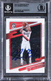 Blazers Norman Powell Authentic Signed 2021 Donruss Optic #121 Card BAS Slabbed