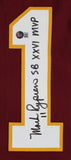 Mark Rypien Signed Washington Redskins Jersey Inscr. "SB XXVI MVP" (Beckett) Q.B