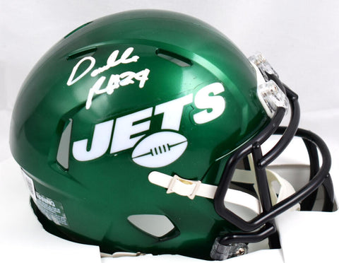 Darrelle Revis Autographed New York Jets Speed Mini Helmet - Beckett W Holo