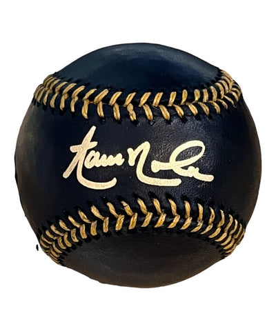 Aaron Nola Autographed Black Baseball Philadelphia Phillies Fanatics 41142