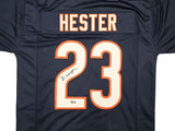 Devin Hester Chicago Signed Navy Blue Football Jersey BAS