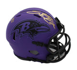 Steve Smith Sr. Signed Baltimore Ravens Speed Rave NFL Mini Helmet - Agent 89