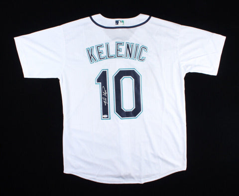 Jarred Kelenic Signed Seattle Mariners Custom Nike Style Jersey (PSA COA) O.F