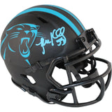 Luke Kuechly Autographed Carolina Panthers Eclipse Mini Helmet Beckett 33746
