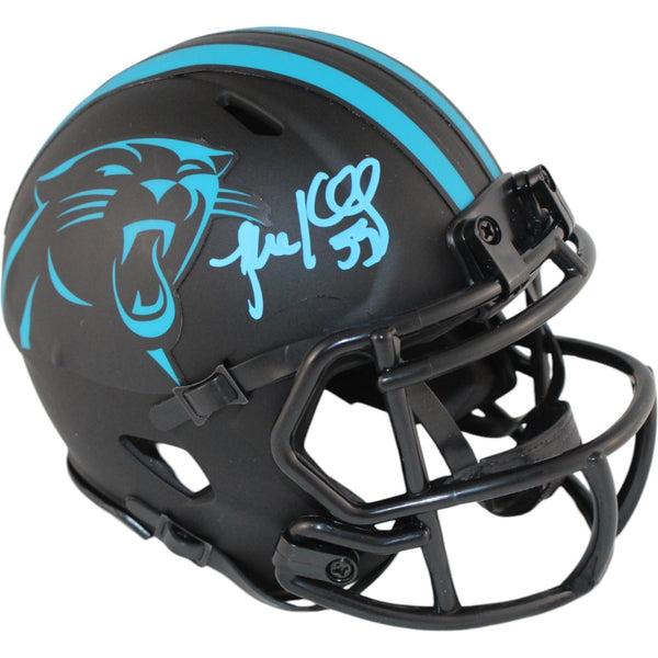 Luke Kuechly Autographed Carolina Panthers Eclipse Mini Helmet Beckett 33746