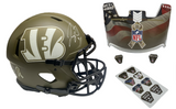 Joe Burrow Autographed Bengals STS Military Ribbon Ed. Authentic Helmet Fanatics