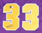 Shaquille O'Neal Signed LSU Tigers Jersey (Beckett)4xNBA Champion/ Lakers & Heat