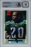 Brian Dawkins Signed 1996 Stadium Club #343 Rookie Card Beckett Slab 42900