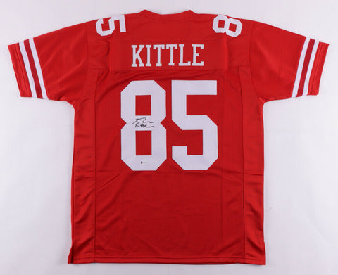 George Kittle Signed 49ers Jersey (Beckett COA) San Francisco Pro Bowl Tight End