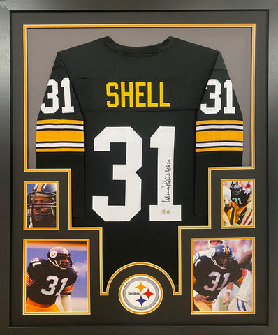 Donnie Shell Autographed Signed Framed Pittsburgh Steelers Jersey BECKETT