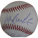 Manny Ramirez Autographed Boston Red Sox OML Baseball 04 07 Champs Beckett 54638