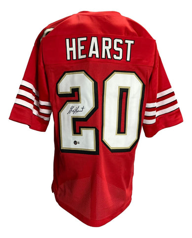 Garrison Hearst Signed Custom Red Pro-Style Football Jersey BAS ITP
