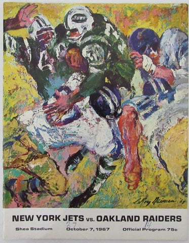 October 7, 1967 NFL Football Game Program NY Jets vs. Oakland Raiders 183111