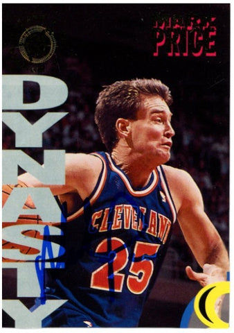 Mark Price Autographed/Signed 94-95 Topps Stadium Club #1A Card Beckett 52521