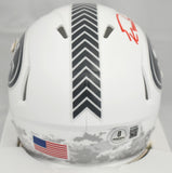 George Kittle Autographed 49ers Salute 2024 Speed Mini Helmet - Beckett Holo