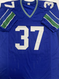 Seahawks SHAUN ALEXANDER Signed Custom Replica Seattle Jersey AUTO - BAS